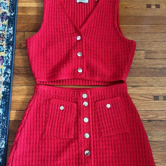 Sandro Knit Vest and Skirt Set - Picture 1 of 9